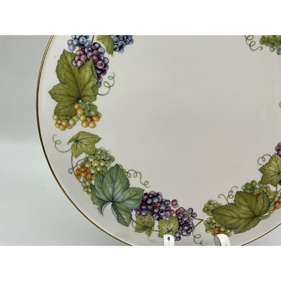 Royal Worchester Vine Harvest Cake Plate, Made in England, 11" Round - Picture 11 of 16